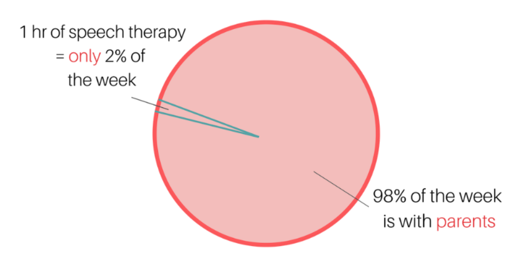 Online Speech Therapy Pie Chart Time Spent